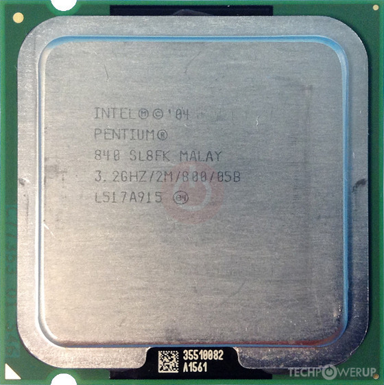 Intel Pentium Extreme Edition 840 Specs TechPowerUp CPU Database