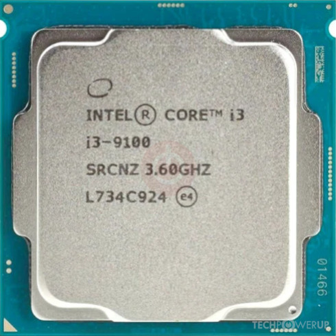 Intel Core i3-9100 Specs