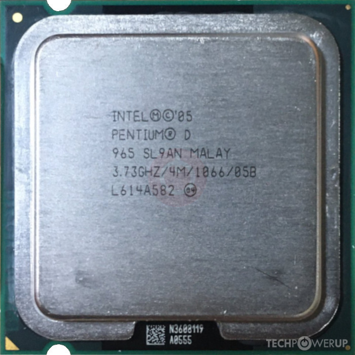 Intel Pentium Extreme Edition 965 Specs | TechPowerUp CPU Database