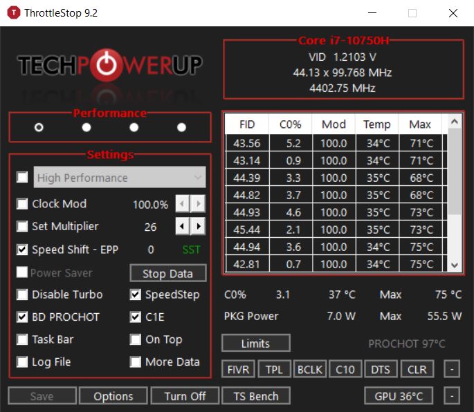 ThrottleStop Setting, Page 5