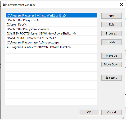 04 PHP PATH system variable set.PNG