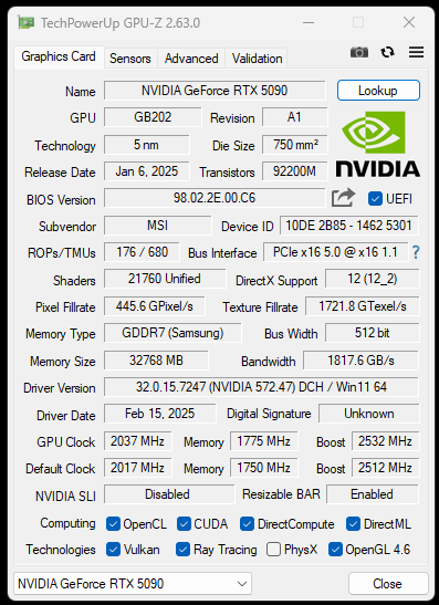 1 - GPU-Z - Restart without Afterburener applying OC.png