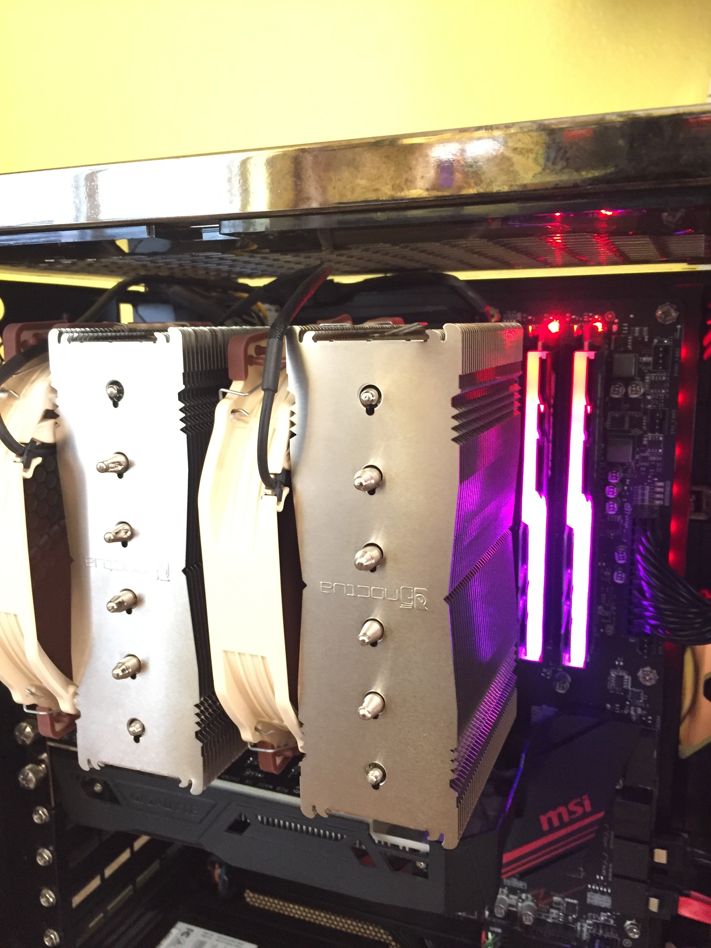 Noctua NH-D15 and my Ryzen 7 1700X.