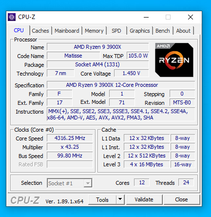 Ryzen 9 best sale 3900x 12