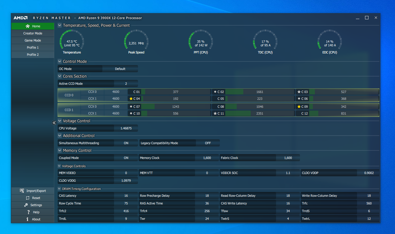 Ryzen 9 3900x online 4000mhz ram