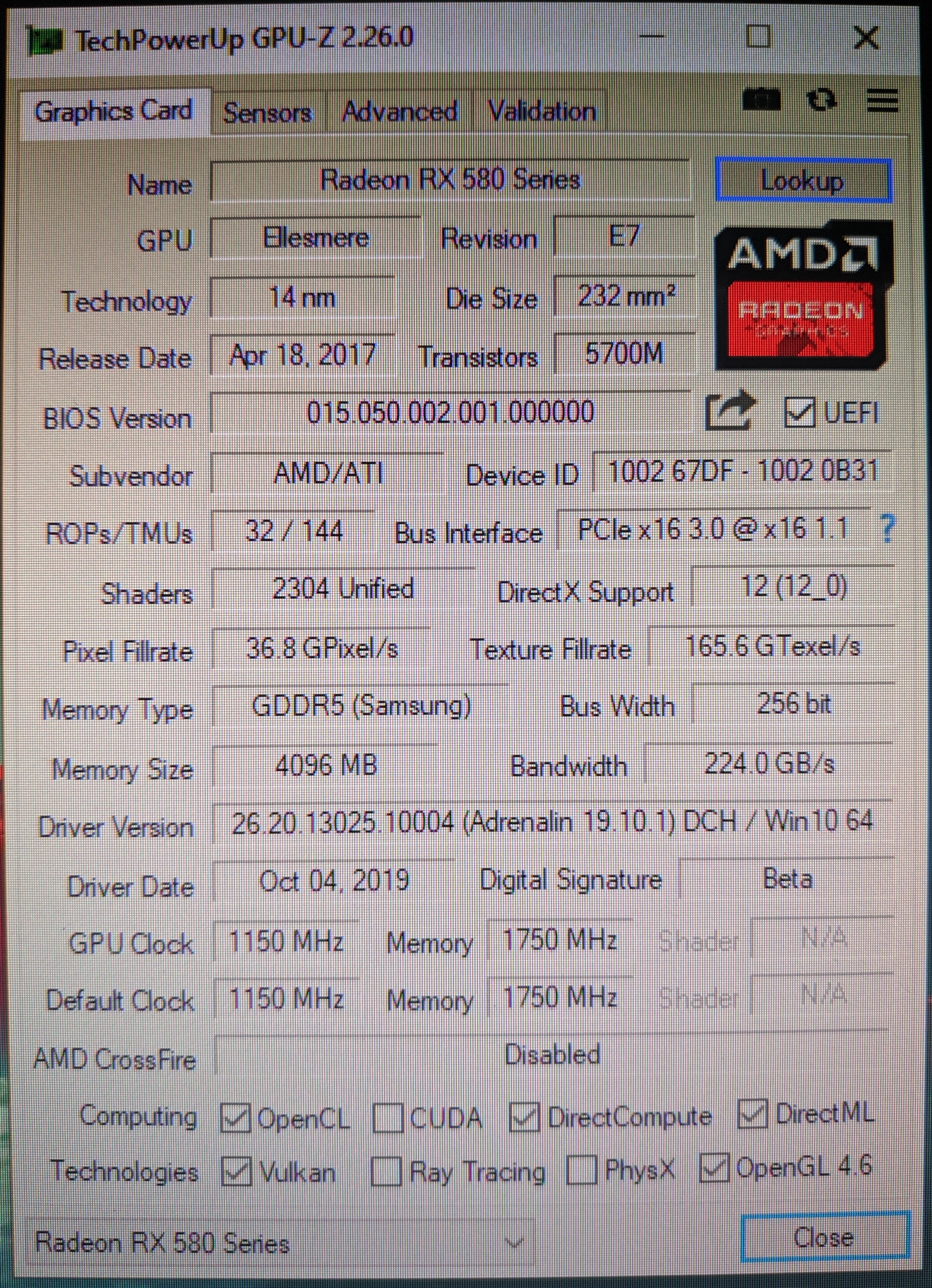 Rx 580 gpu online clock