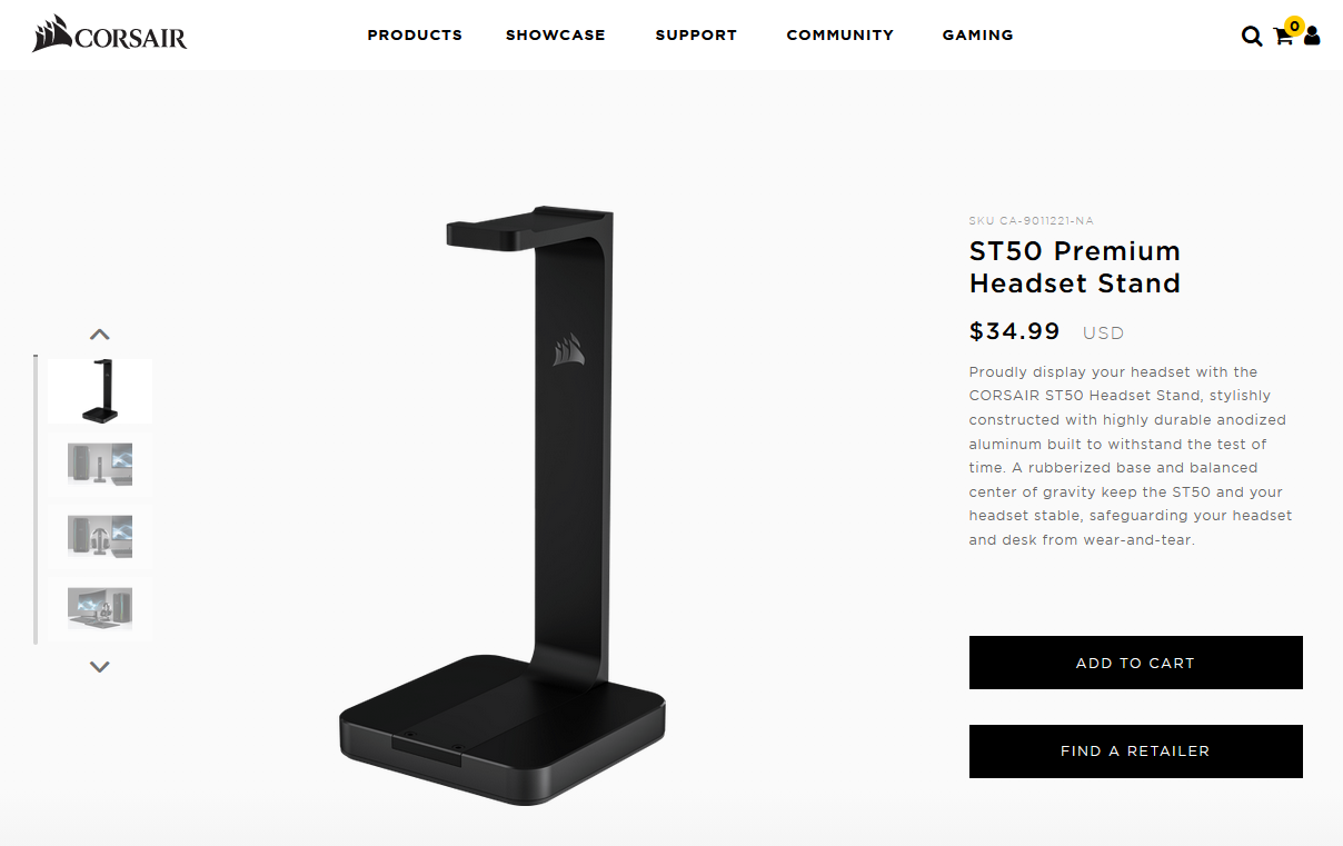 Corsair st50 best sale premium headset stand