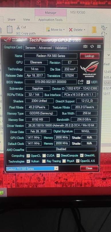 Msi Rx580 Gaming X 8gb Bios Problem Techpowerup Forums