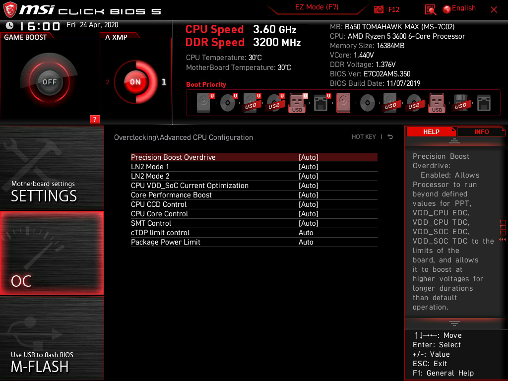 Ryzen 5 3600 discount turbo