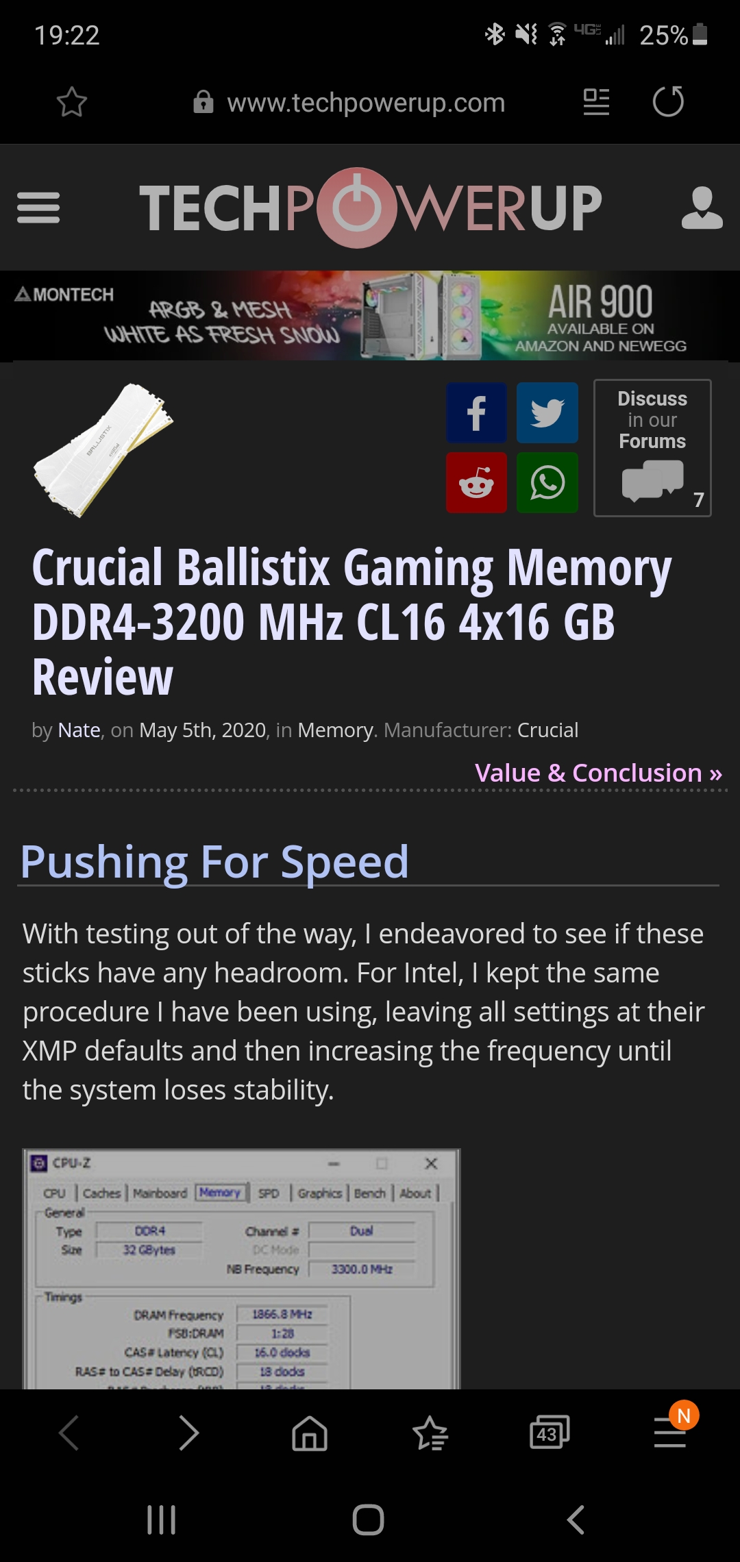 Crucial Ballistix Gaming Memory DDR4-3200 MHz CL16 4x16 GB Review