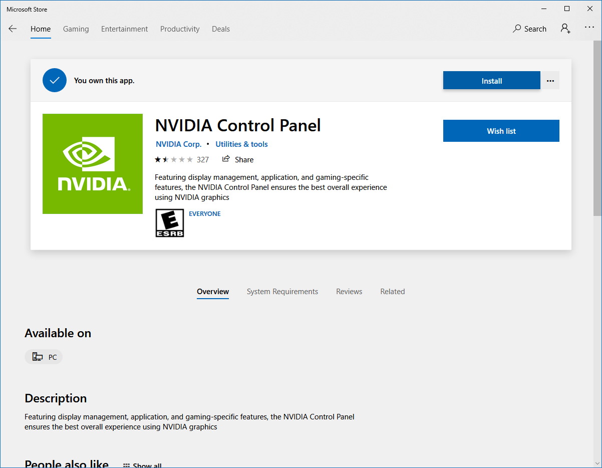 Nvidia panel best sale control windows 10