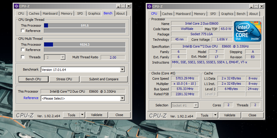 Post your CPU-Z benchmarks here