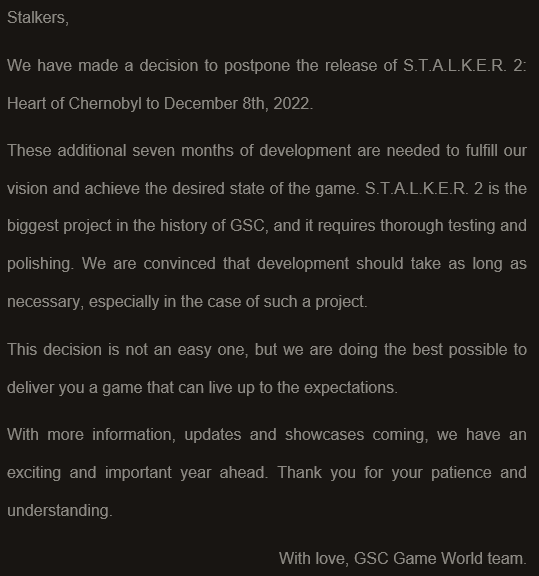 Stalker 2's Development History