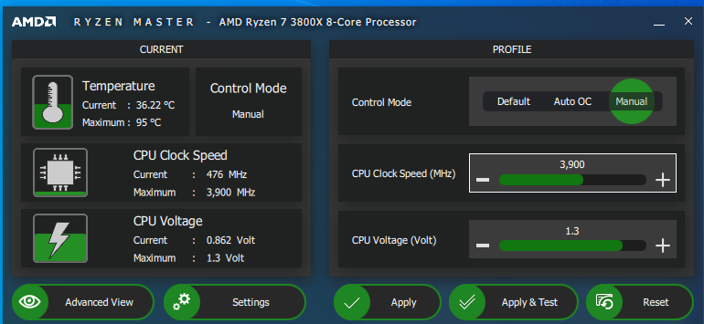 Ryzen 7 3800x discount oc