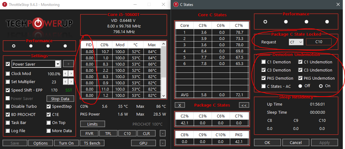 Throttle Stop cause CPU to never hit 4Ghz again on a Dell Optiplex