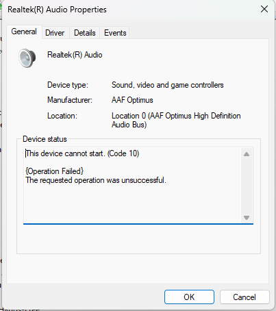 AAF Optimus DCH Audio Modded Driver for Windows 10 11 For ALL