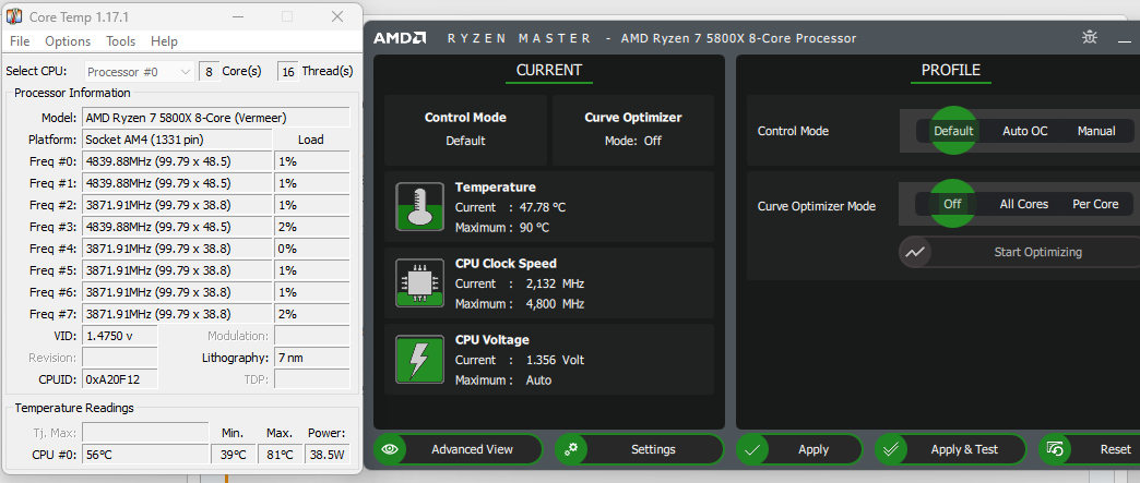 Ryzen 9 5900x temperature spikes - normal? - AMD Community