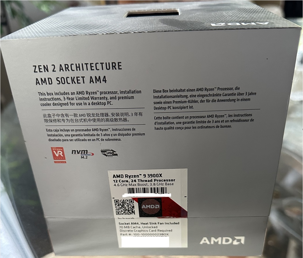 [FS][US] - AMD Ryzen9 3900X CPU Retail w/ HSF and Gigabyte X570 AORUS ...