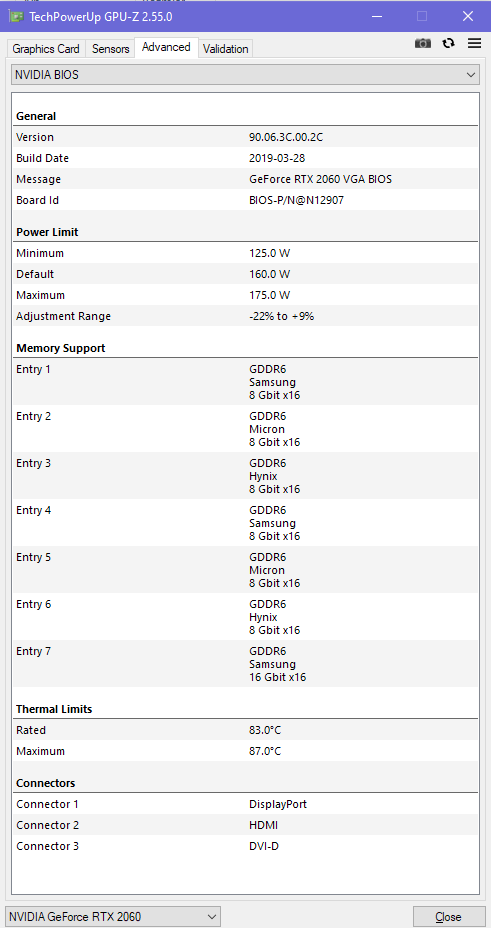 RTX 2060 - question about downgrading BIOS / faulty card | TechPowerUp ...