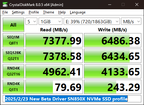 2025-2-23 New Beta Driver SN850X NVMe SSD profile.png
