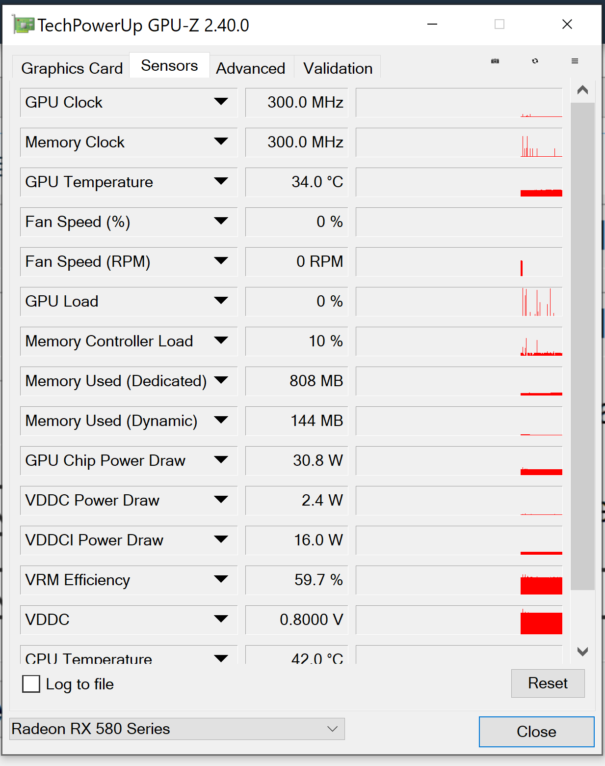 Rx 580 online consumo