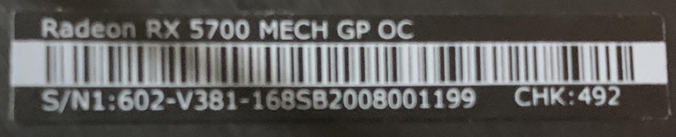 Radeon rx 5700 hot sale mech oc