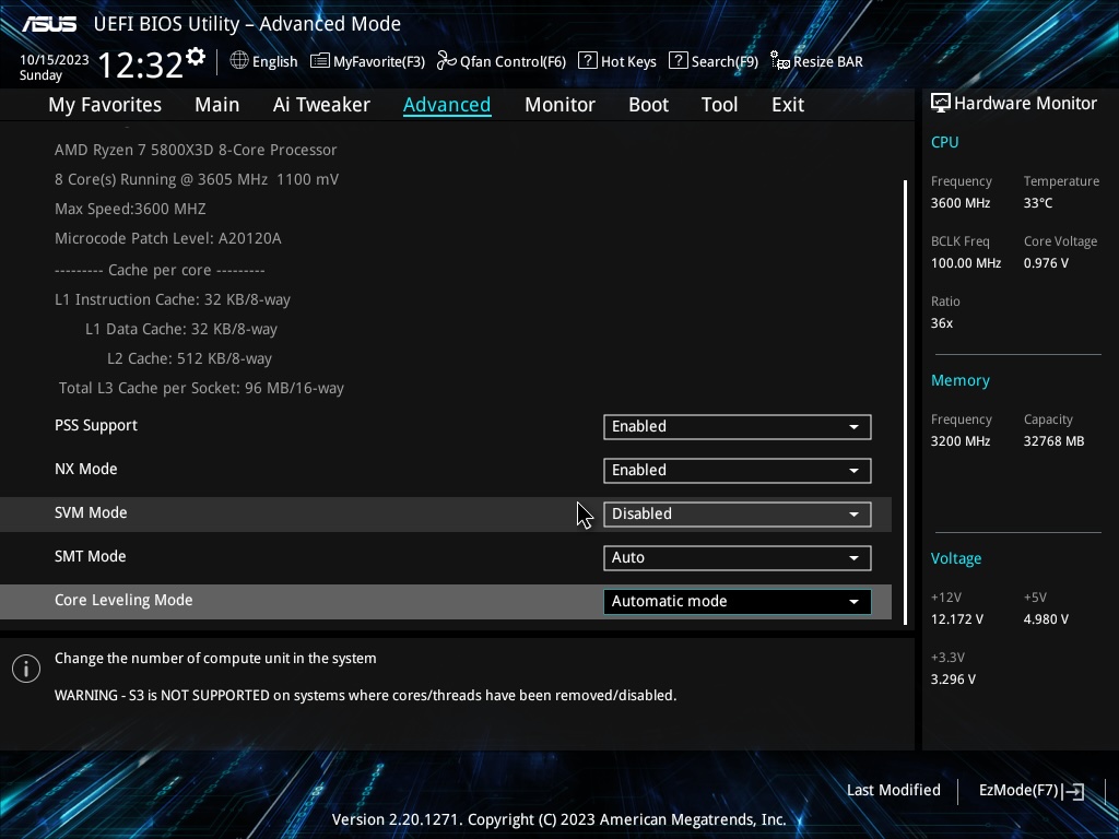 5800x3D won't boost over 3.6Ghz? [SOLVED] | TechPowerUp Forums