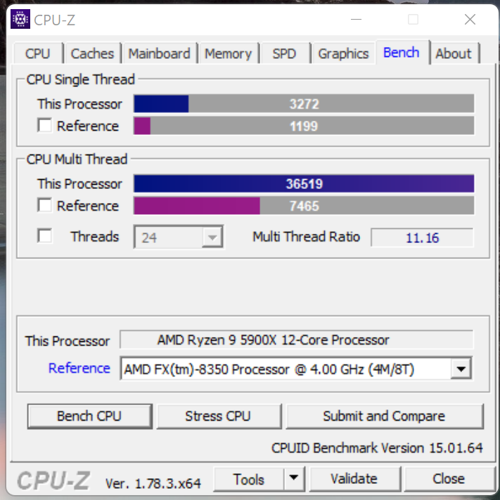 Ryzen 5 5600x CPU-Z Benchmark : r/Amd