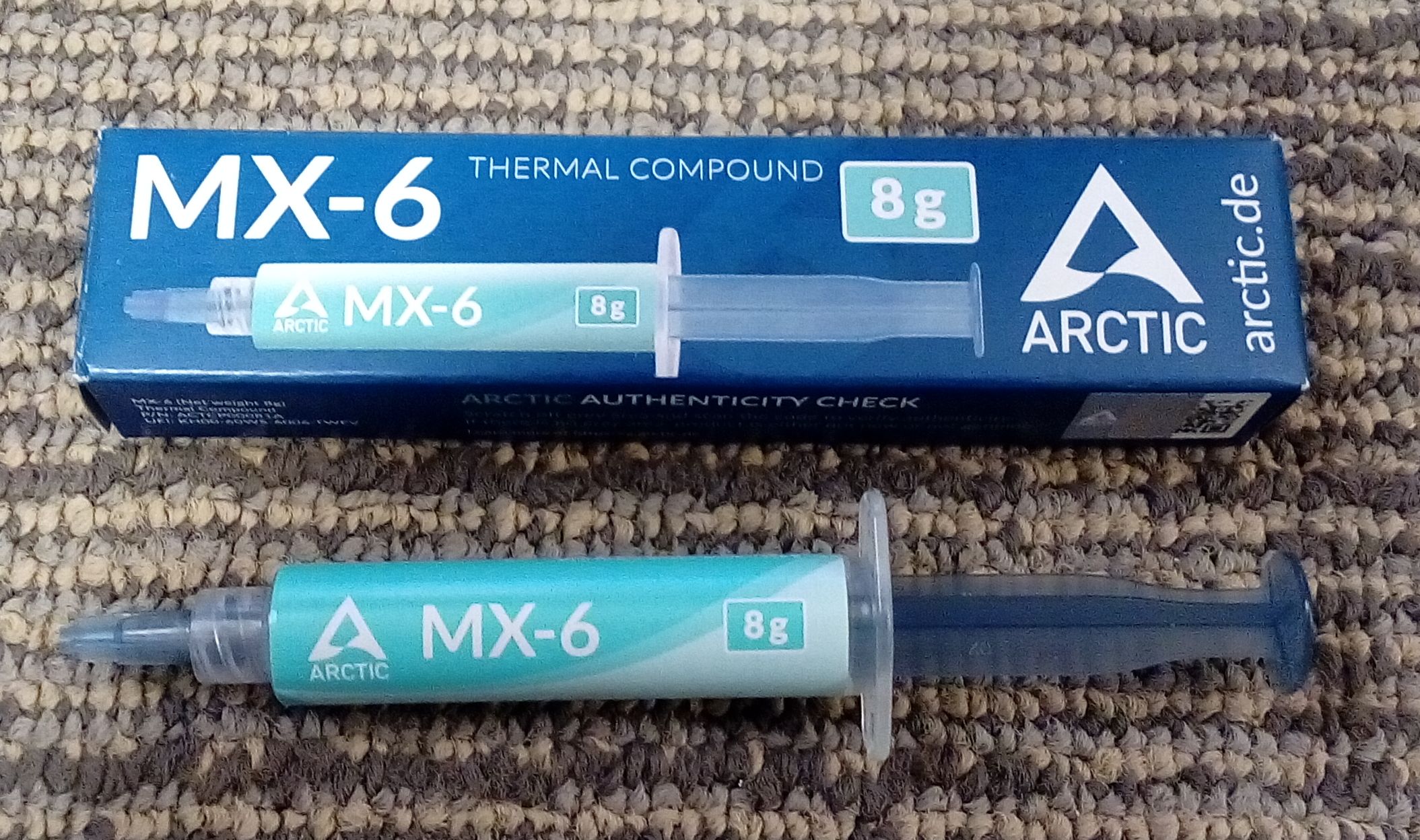 Review : Arctic MX-6 Thermal paste - Results: - Overclocking.com