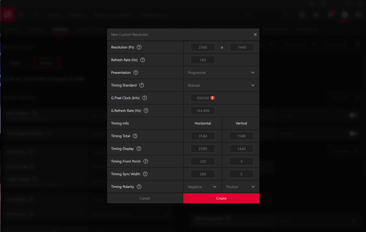 monitor wont run at the full 165Hz no matter what. | TechPowerUp 