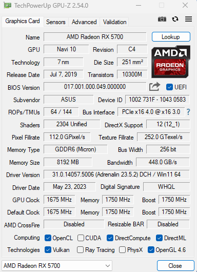 Oculus rift s rx 5700 clearance xt