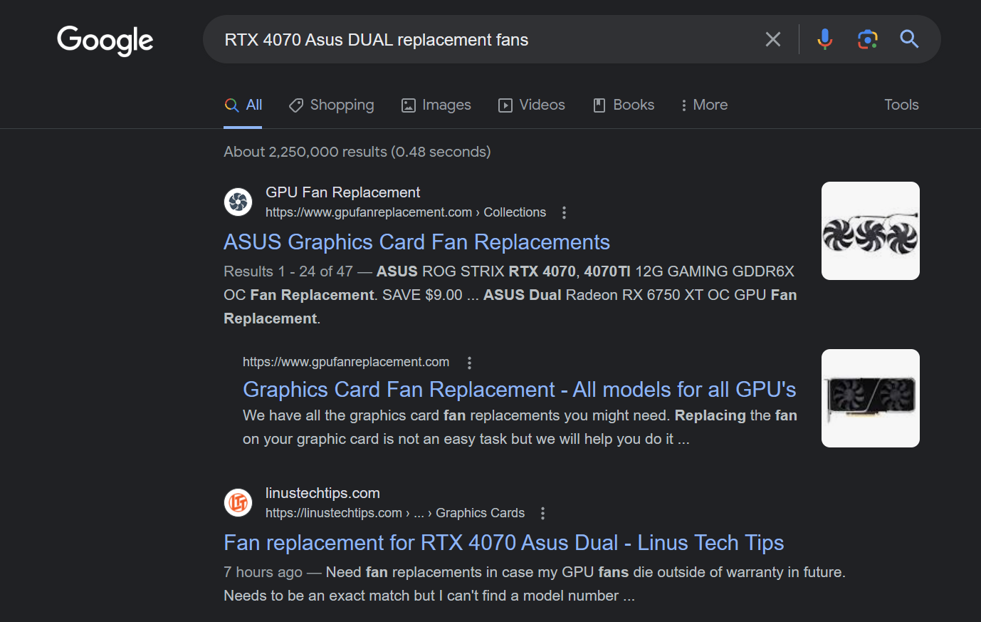 Replace graphics hot sale card fan