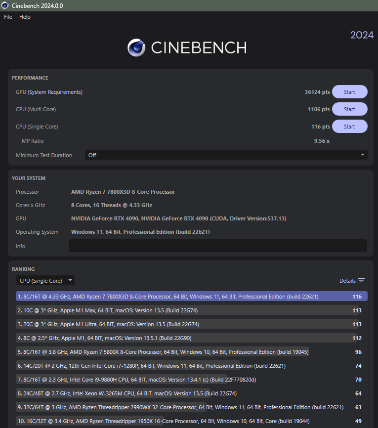 Maxon Introduce Cinebench 2024 TechPowerUp
