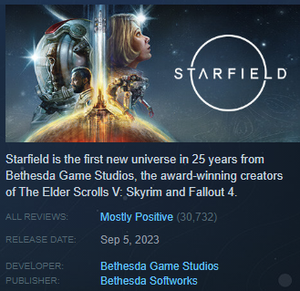 Oh Look, Starfield Is Getting Review Bombed On Metacritic