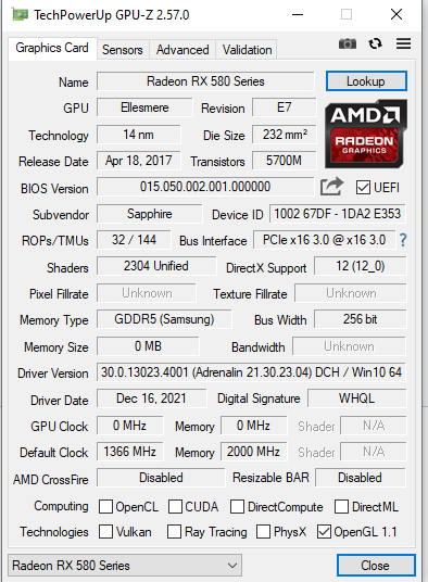 Rx 580 a320m hot sale