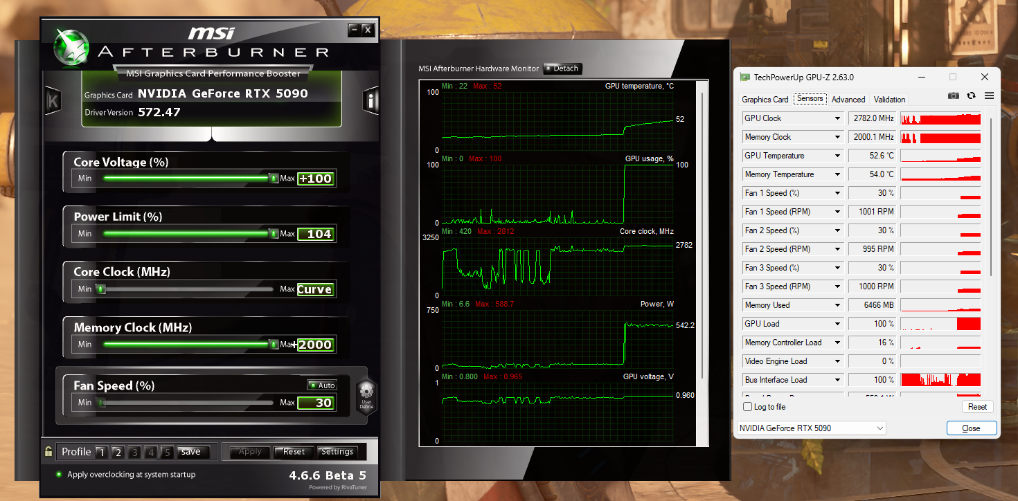 4 - GPU-Z - Afterburener OC applied after startup - Stress Test 2.png