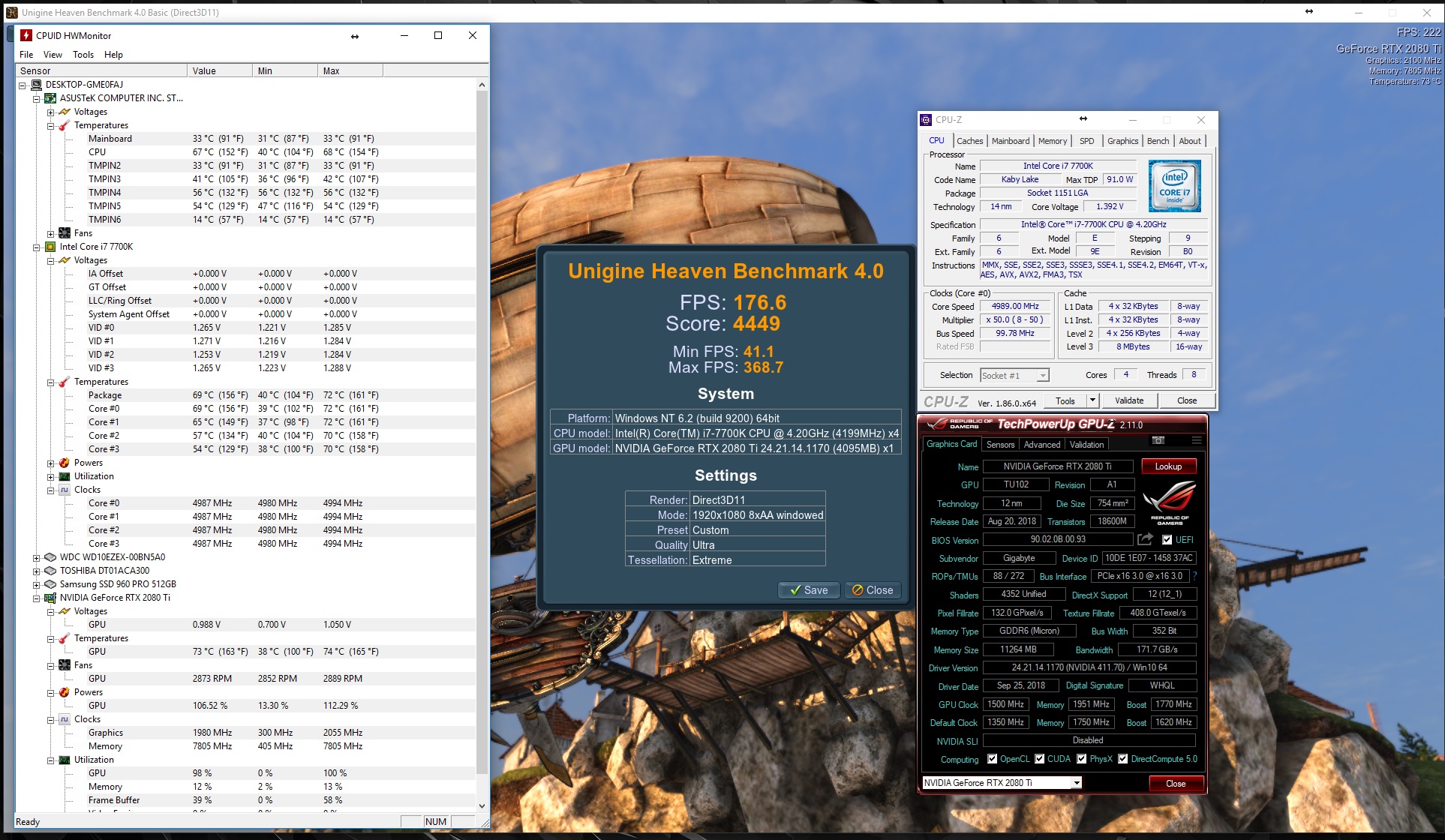 4449 Unigine Heaven 1.0  gpu 2055mhz 7805mhz cpu 4994mhz.jpg