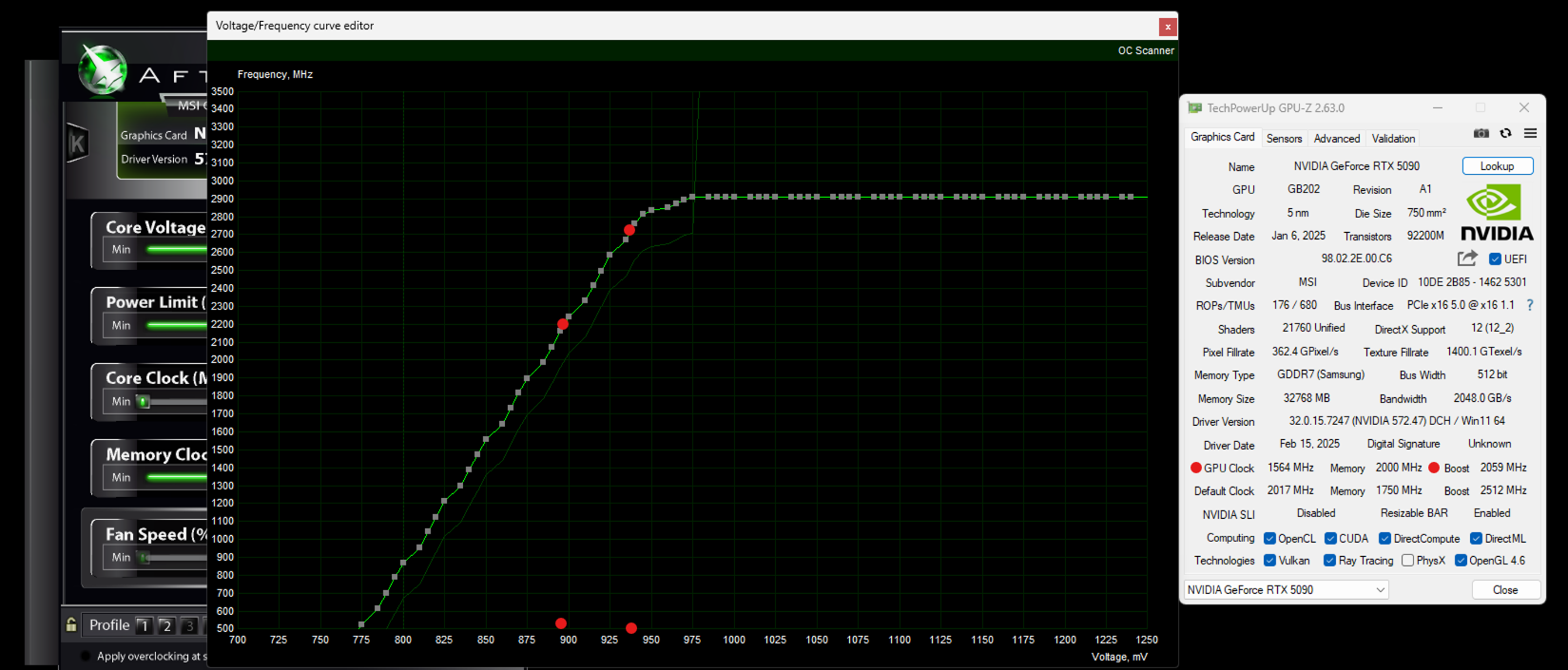 5 - GPU-Z - RTX 5090 V_F Curve in Afterburner.png