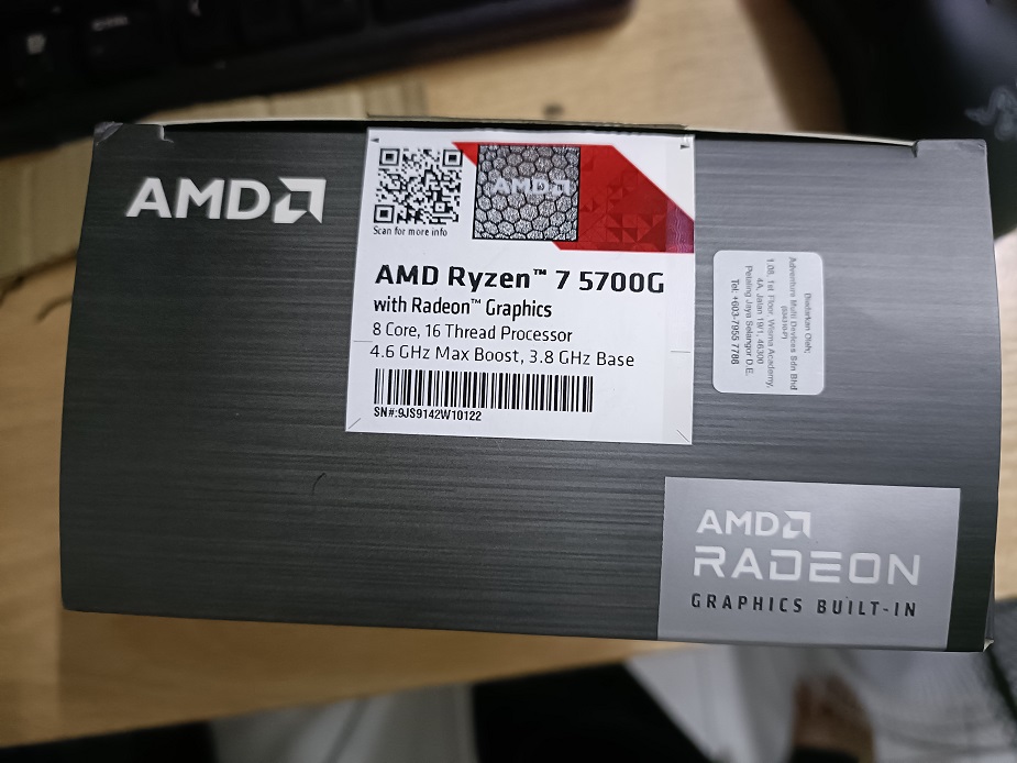 AMD Ryzen 7 5700G CPU V1 001 3D model