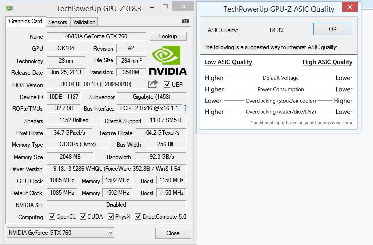 Post your gpu's quality | 12 | TechPowerUp Forums