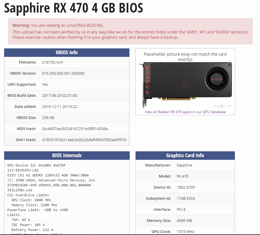 Sapphire rx 470 4gb driver hot sale