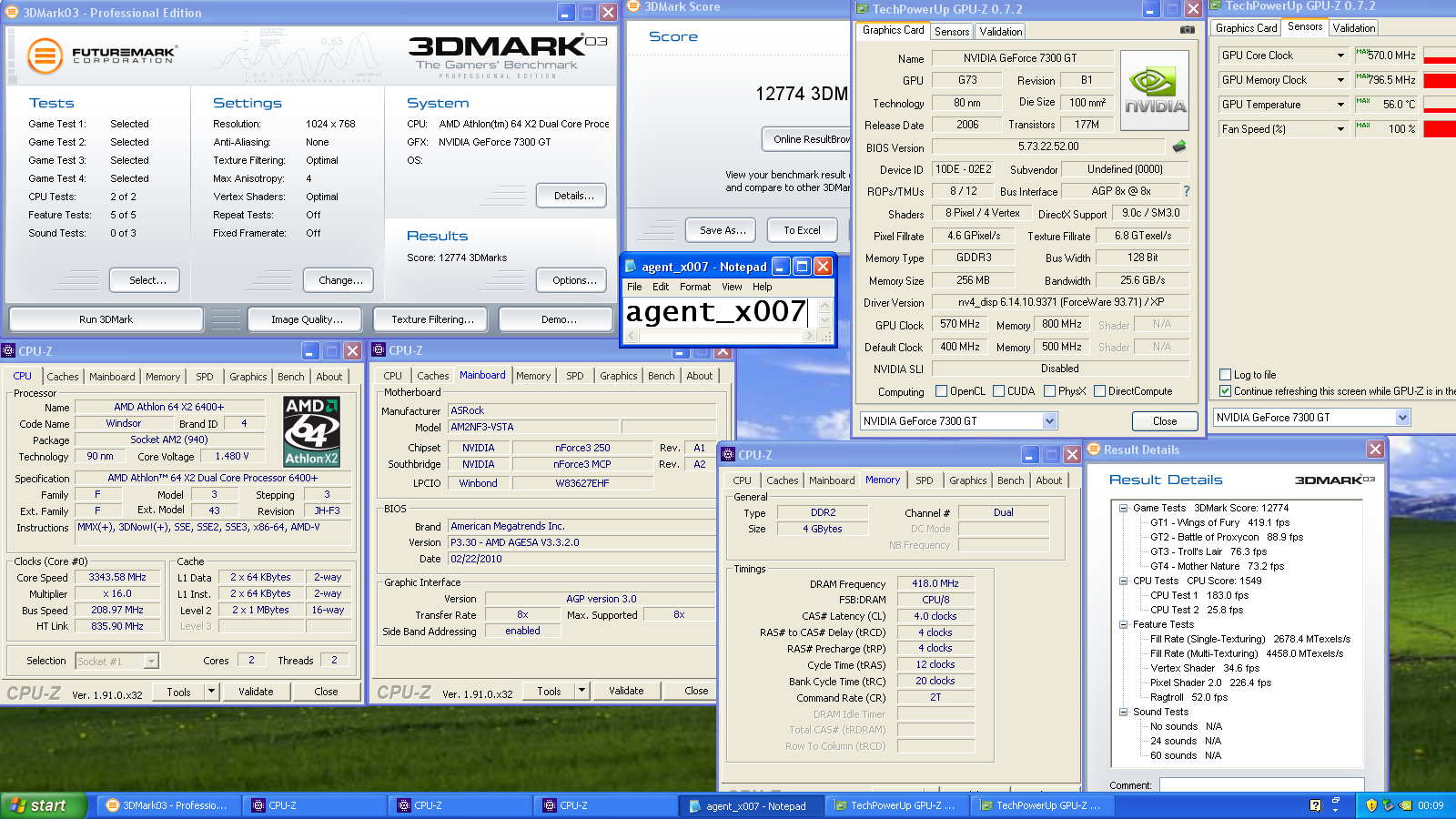 7300 GT AGP 3DMark03 OC1.PNG