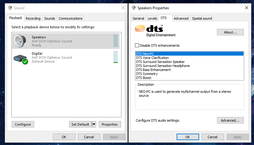 Dts ultra isst component driver что это