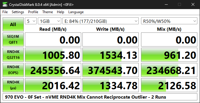 970 EVO nVME Rnd4K Cannot Reciprocate 2 runs.png