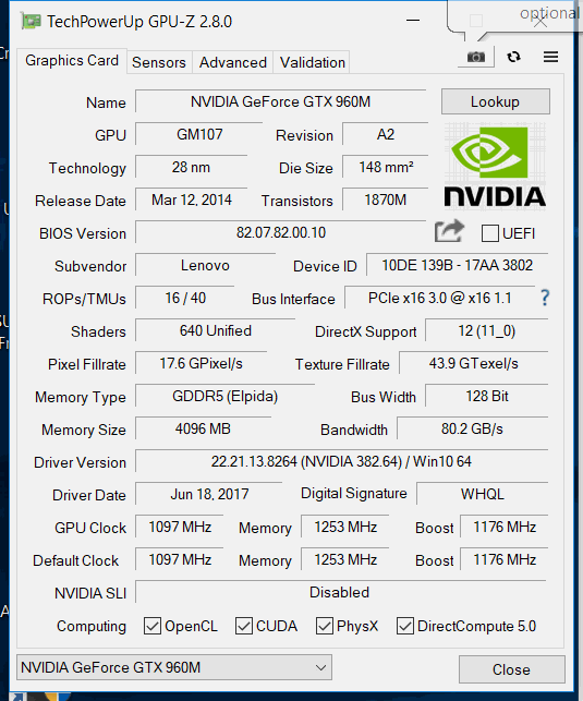 Nvidia Gtx 960m Gpu Stucks At 405 Mhz Core And Memory Clocks Or At 1176 Mhz Core And 2505 Memory Clocks At Idle Please Help Me Page 2 Techpowerup Forums