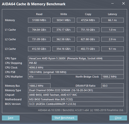 AIDA64 cache-mem result (R5_2600X-RAM@3333_C16)(Win10).png