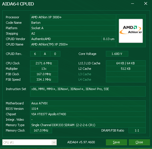 Athlon XP 2500+ OC to 3000+ DDR333 single channel CPUID.PNG