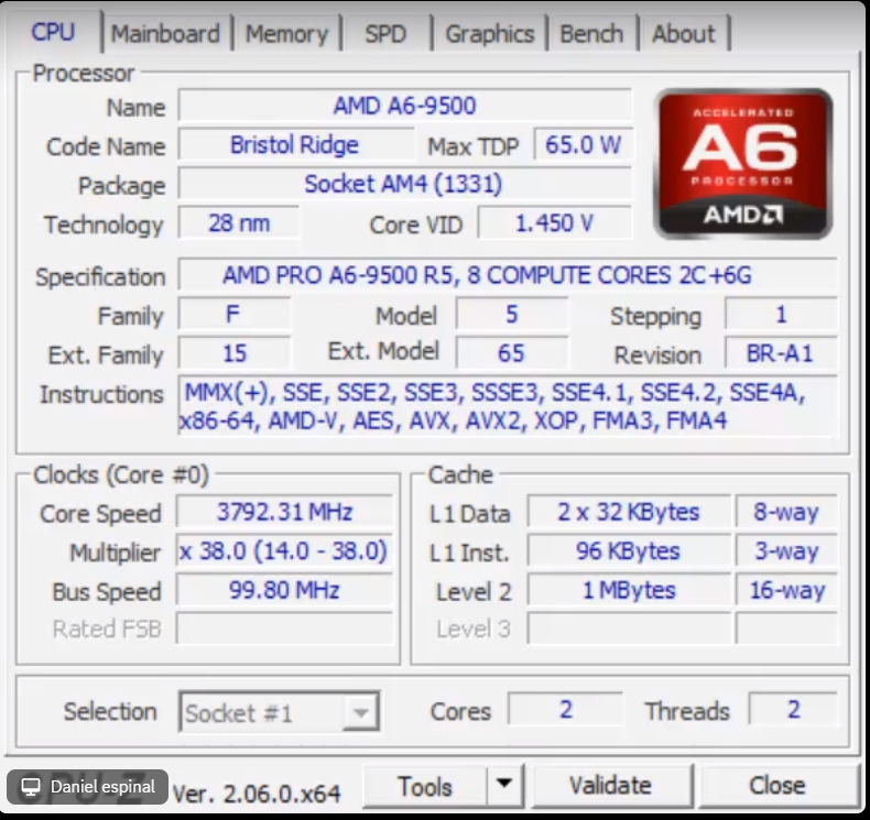 Ryzen 7 2700 online cpu z