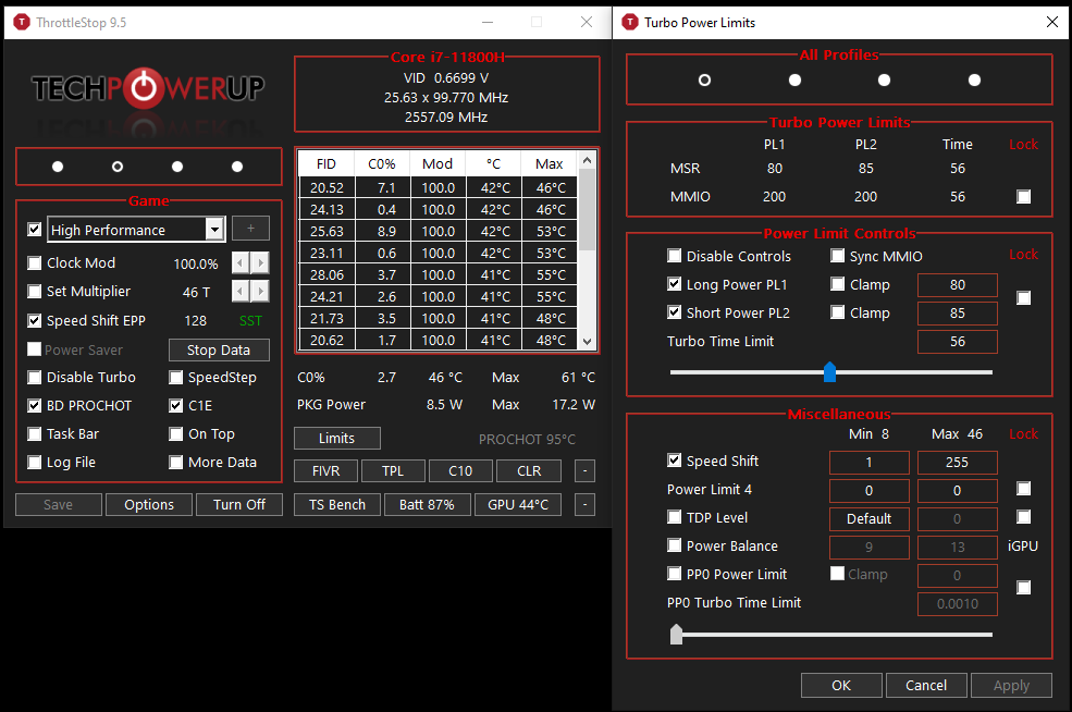 Undervolting MSI Katana GF66 - i7 11800H | TechPowerUp Forums