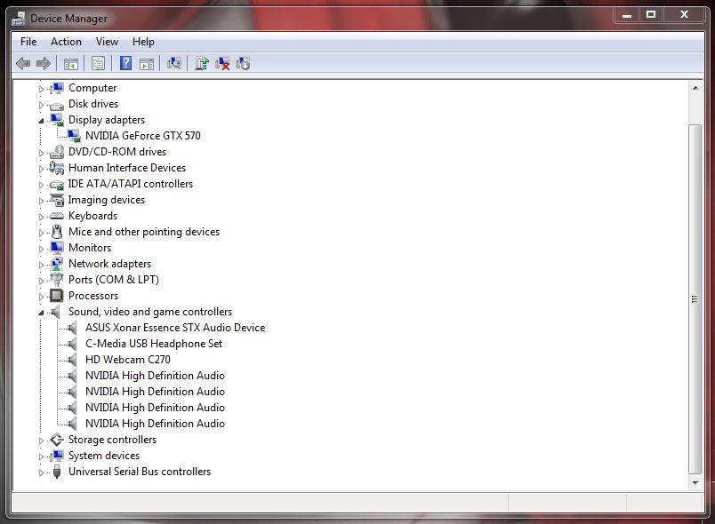 4x Nvidia High Definition Audio In Device Manager But Only One Gtx570 Installed Techpowerup Forums